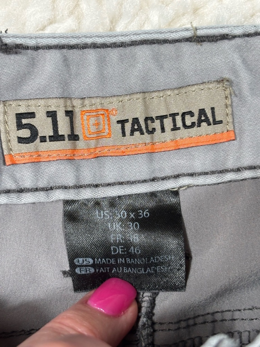 5.11 Tactical Men’s Pants 30x36 Gray Utility Cargo Work Pants - Picture 5 of 7
